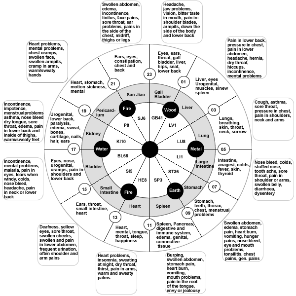 Qigong Meridians Chart